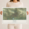 Map of Craig, Colorado, 12 x 18 inch unframed archival matte print