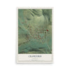 Map of Crawford, Colorado, 12 x 18 inch unframed archival matte print