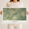Map of Dacono, Colorado, 12 x 18 inch unframed archival matte print