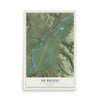 Map of De Beque, Colorado, 12 x 18 inch unframed archival matte print