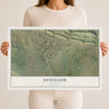 Map of Dinosaur, Colorado, 12 x 18 inch unframed archival matte print