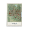 Map of Edgewater, Colorado, 12 x 18 inch unframed archival matte print