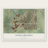 Elyria Swansea, Colorado map print, the full design
