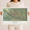 Map of Fairplay, Colorado, 12 x 18 inch unframed archival matte print
