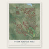 Four Square Mile, Colorado map print, the full design