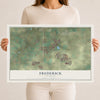Map of Frederick, Colorado, 12 x 18 inch unframed archival matte print