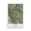 Map of Golden, Colorado, 12 x 18 inch unframed archival matte print