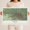 Map of Greeley, Colorado, 12 x 18 inch unframed archival matte print