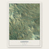 Guffey, Colorado map print, the full design
