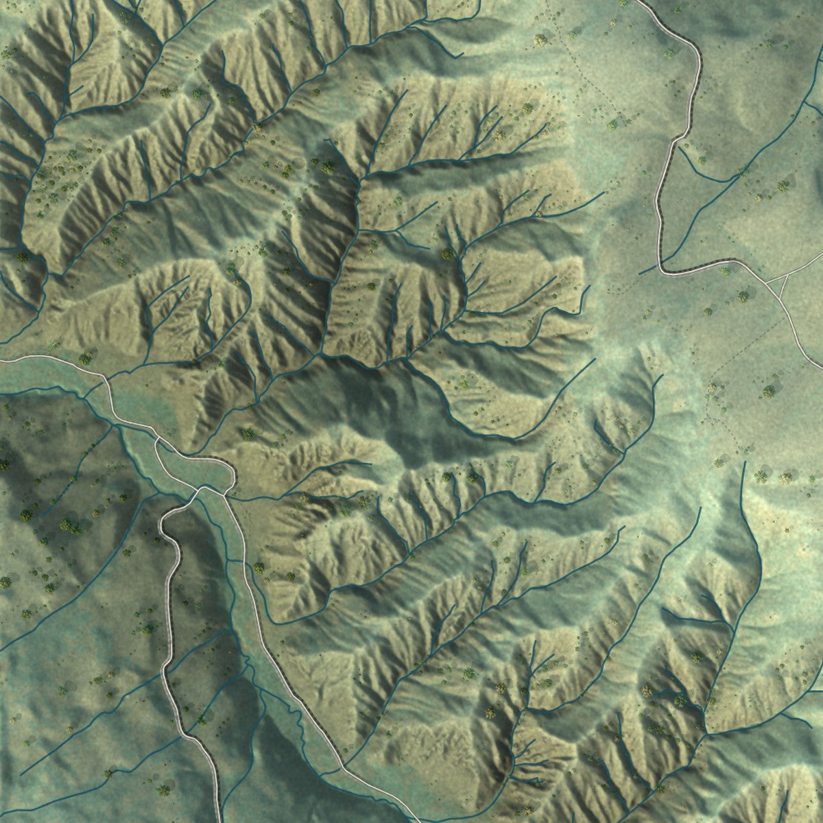 Close-up of the map of Gypsum, Colorado print showing street and building detail