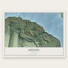 Heeney, Colorado map print, the full design