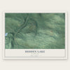 Hidden Lake, Colorado map print, the full design