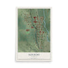 Map of Ignacio, Colorado, 12 x 18 inch unframed archival matte print