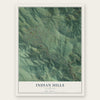 Indian Hills, Colorado map print, the full design