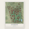 Inverness, Colorado map print, the full design