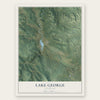 Lake George, Colorado map print, the full design
