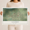 Map of Las Animas, Colorado, 12 x 18 inch unframed archival matte print