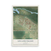Map of Log Lane Village, Colorado, 12 x 18 inch unframed archival matte print