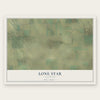 Lone Star, Colorado map print, the full design
