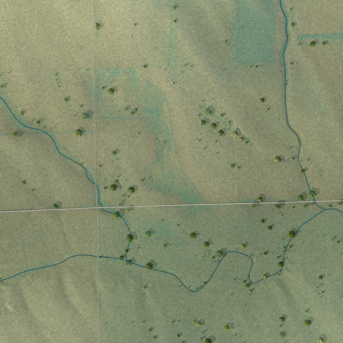 Close-up of the map of Lone Star, Colorado print showing street and building detail