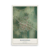 Map of Manzanola, Colorado, 12 x 18 inch unframed archival matte print