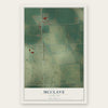 McClave, Colorado map print, the full design