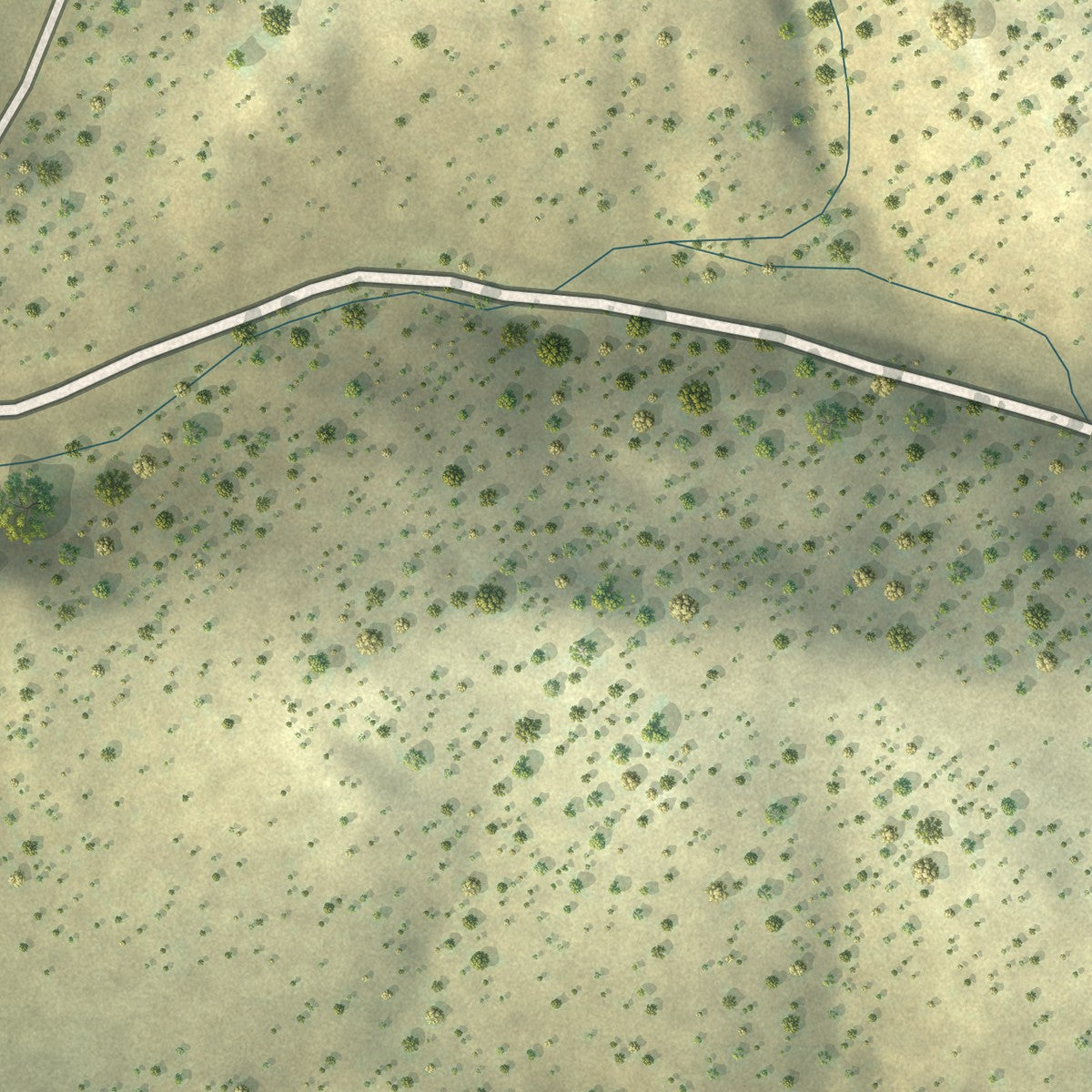 Close-up of the map of McCoy, Colorado print showing street and building detail