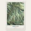 Midland, Colorado map print, the full design