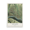 Map of New Castle, Colorado, 12 x 18 inch unframed archival matte print