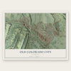 Old Colorado City, Colorado map print, the full design