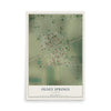 Map of Olney Springs, Colorado, 12 x 18 inch unframed archival matte print