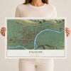 Map of Palisade, Colorado, 12 x 18 inch unframed archival matte print