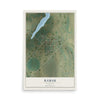 Map of Ramah, Colorado, 12 x 18 inch unframed archival matte print