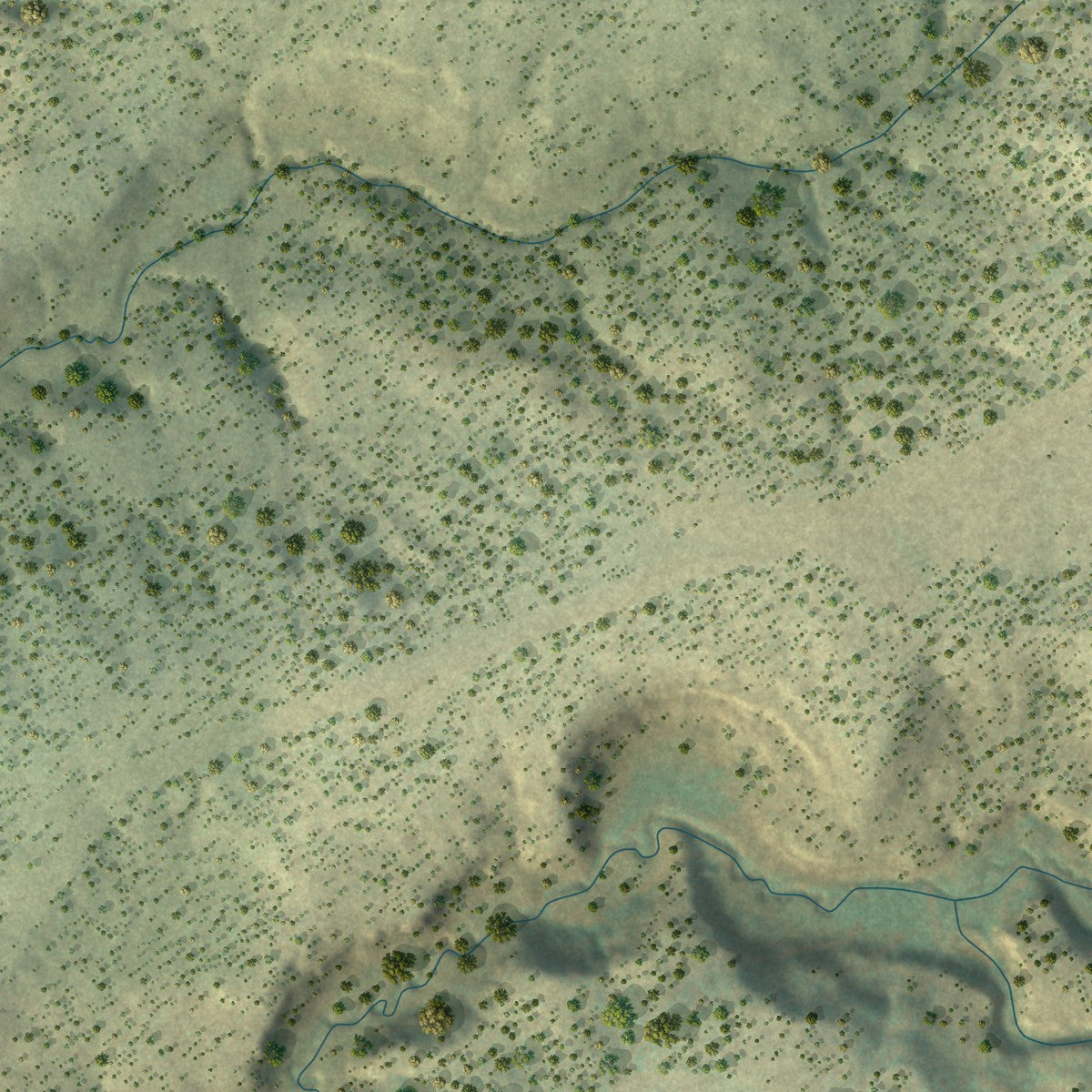 Close-up of the map of Redvale, Colorado print showing street and building detail