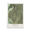 Map of Rockvale, Colorado, 12 x 18 inch unframed archival matte print