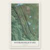 Roxborough Park, Colorado map print, the full design