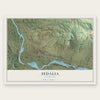 Sedalia, Colorado map print, the full design