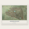 Sherrelwood, Colorado map print, the full design