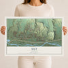 Map of Silt, Colorado, 12 x 18 inch unframed archival matte print