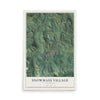 Map of Snowmass Village, Colorado, 12 x 18 inch unframed archival matte print