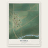 Snyder, Colorado map print, the full design