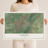 Map of Sterling, Colorado, 12 x 18 inch unframed archival matte print