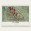 Valverde, Colorado map print, the full design