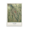 Map of Victor, Colorado, 12 x 18 inch unframed archival matte print