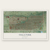 Villa Park, Colorado map print, the full design