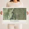 Map of Williamsburg, Colorado, 12 x 18 inch unframed archival matte print