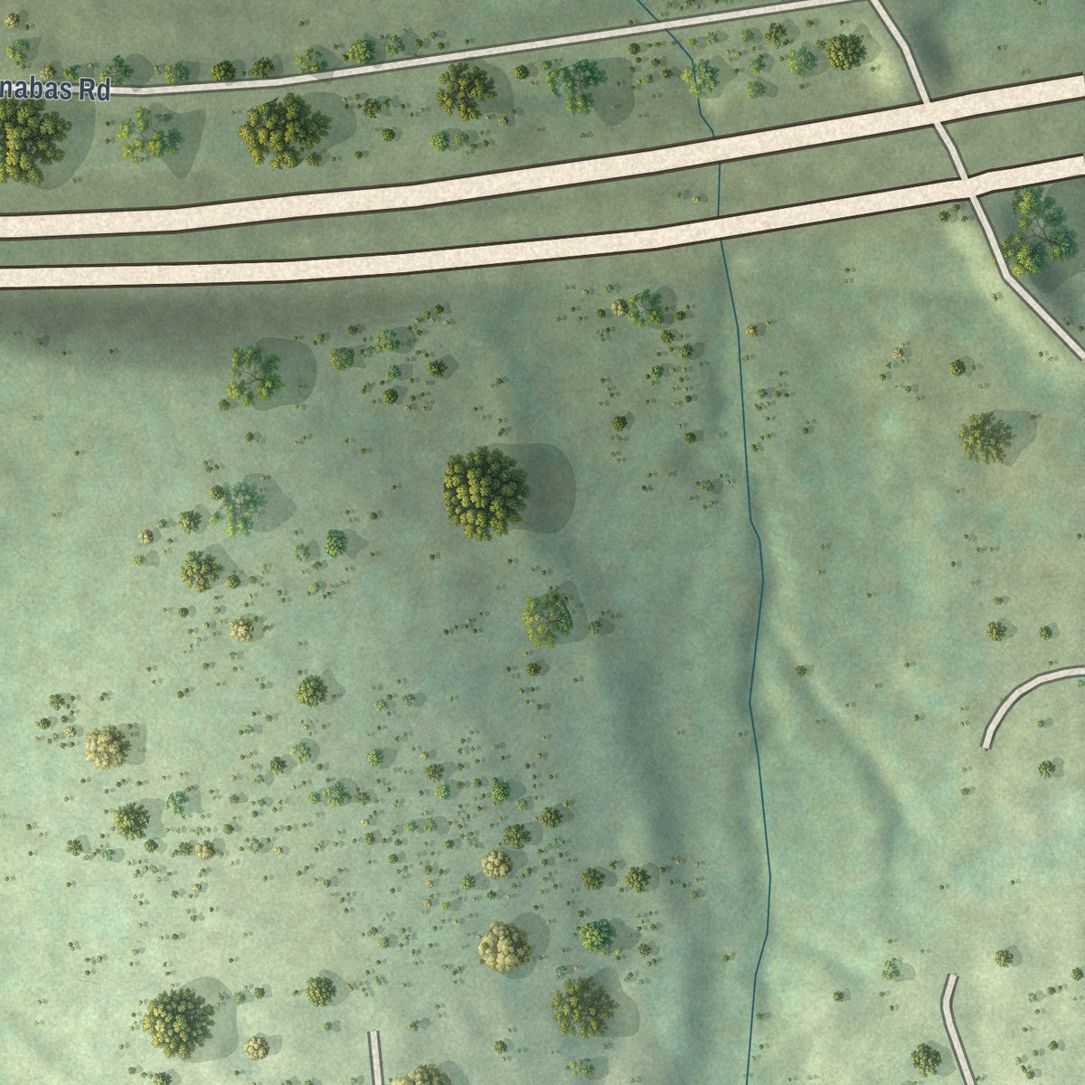 Close-up of the map of Hawleyville, Connecticut print showing street and building detail