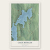 Lake Bungee, Connecticut map print, the full design