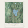 Lake Pocotopaug, Connecticut map print, the full design