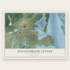 Old Saybrook Center, Connecticut map print, the full design